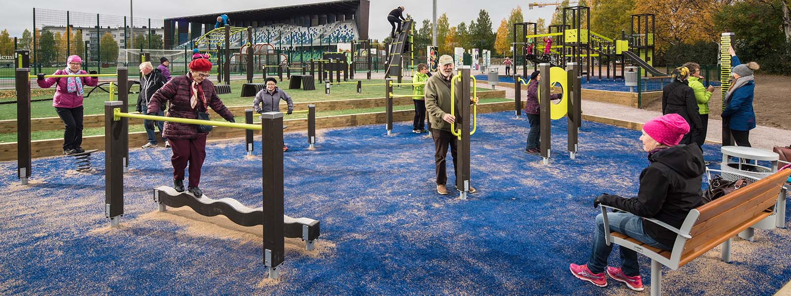 The Senior Park is in active use. 