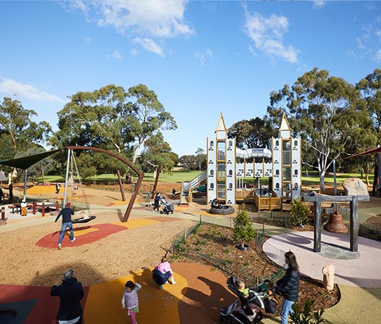 Thomas Street Reserve is a fully inclusive public park in Hampton, a suburb of Melbourne, Australia