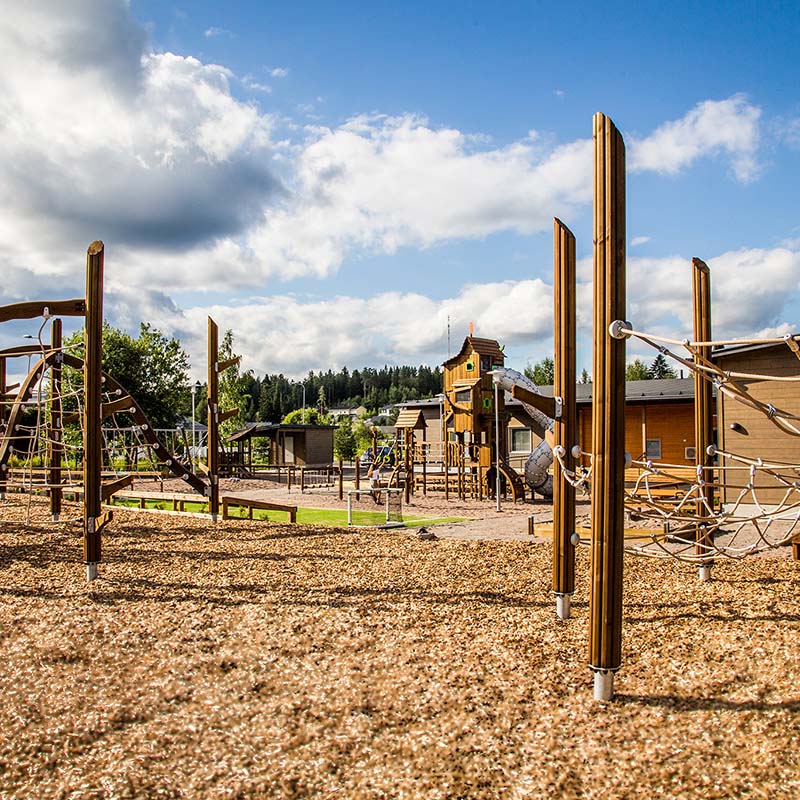 Parque infantil Flora en una guardería de Lahti (Finlandia)