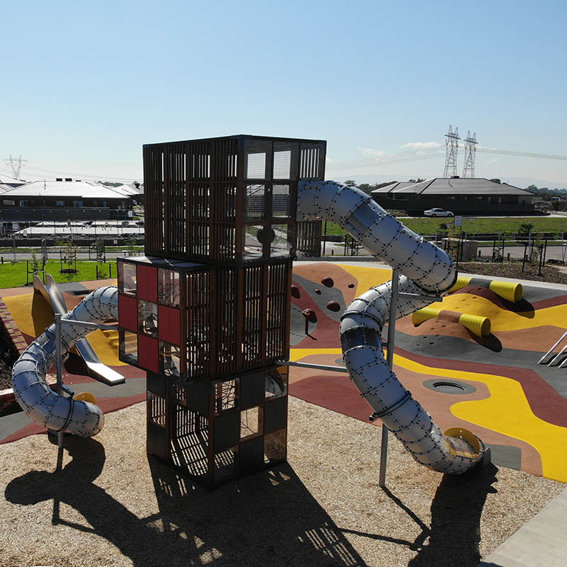 Cubic playground in Melbourne Australia