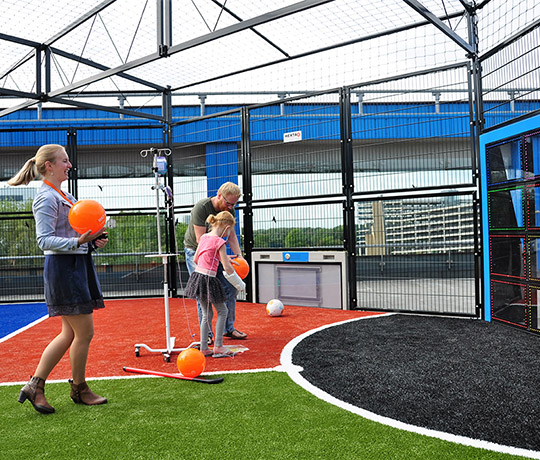 Children`s hospital Wilhelmina in The Netherlands has an exercise area on the roof