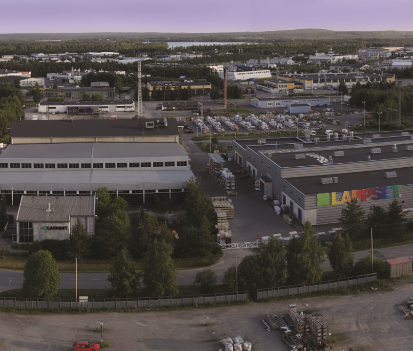 Huvudkontoret och fabrik i Rovaniemi, Finland
