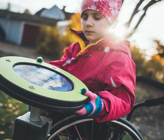 Parque infantil inclusivo en Lerum, Suecia