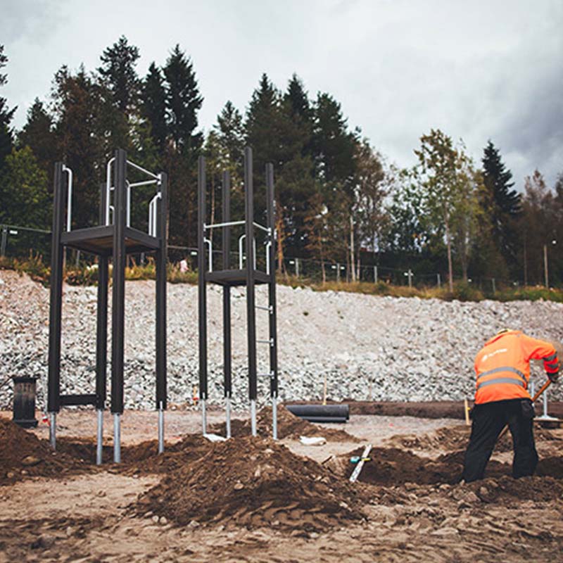 Fundament til et Finno-legetårn