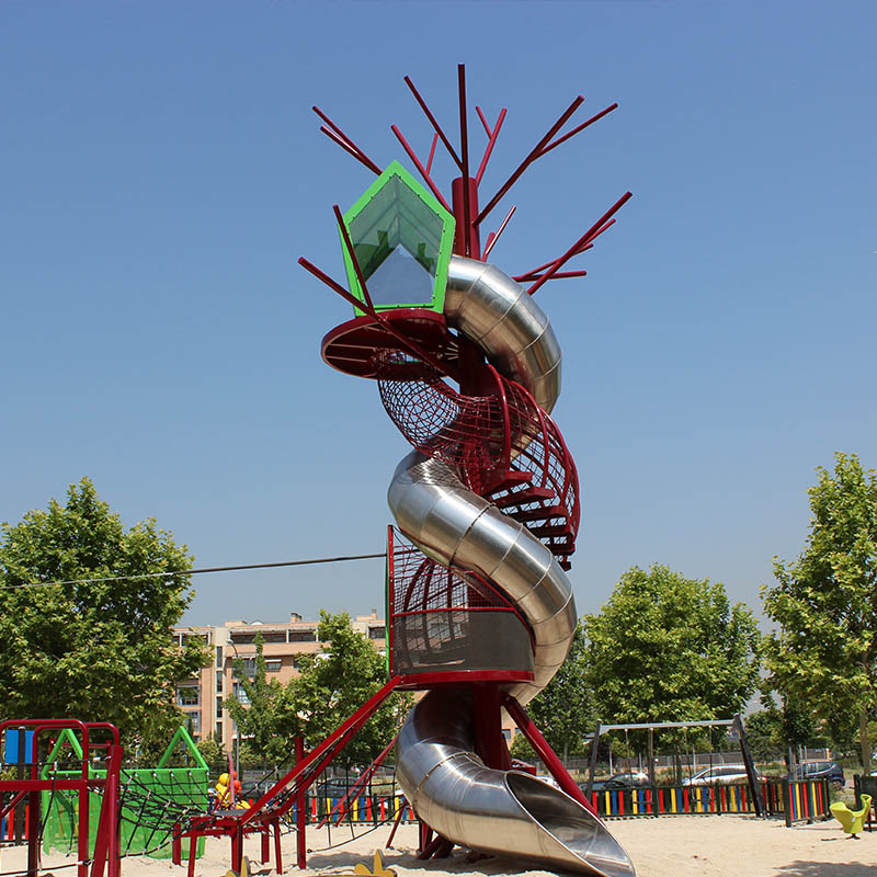 A Treehouse inspired playground in Madrid Spain