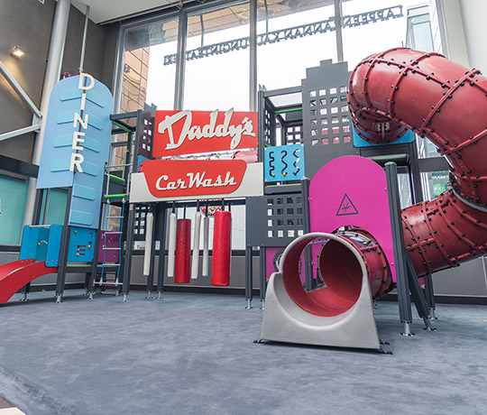 Aire de jeux intérieure Daddy’s Diner dans le centre commercial Ideapark de Lempäälä, en Finlande