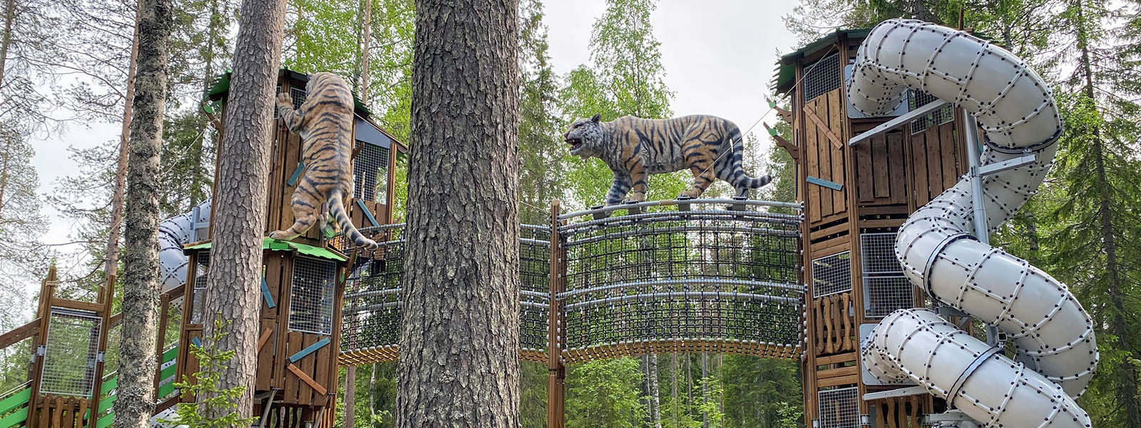 Tiger-themed playground in Finland