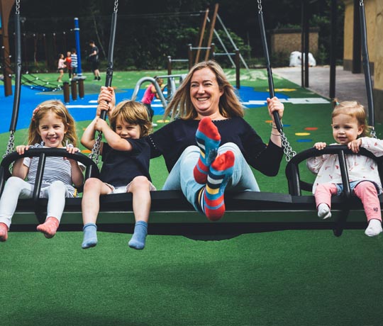 Swinging with the family