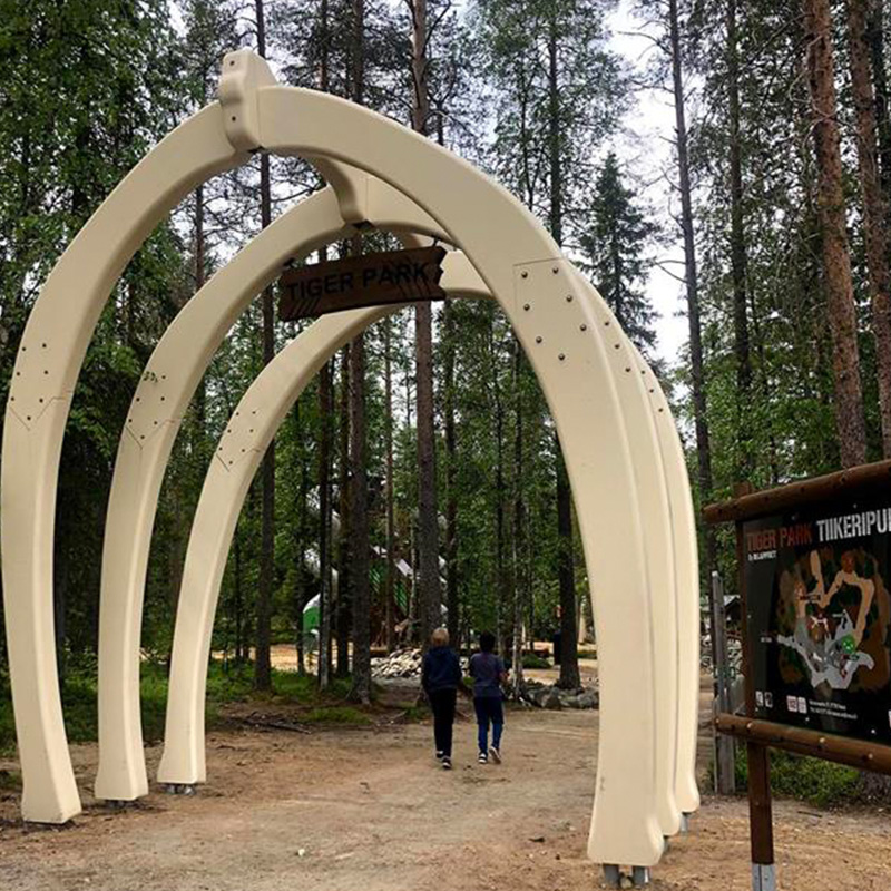 Entré till Farmen i Ranua zoo i Finland. Foto: Eerika Saravuoma och Kirsi Saravuoma