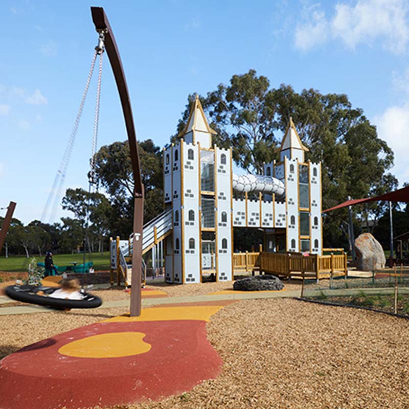 Thomas Street Reserve es el primer espacio de juego totalmente inclusivo de Bayside Australia