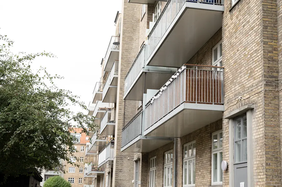 De flotte altaner hos A/B Parmagade 13-23 