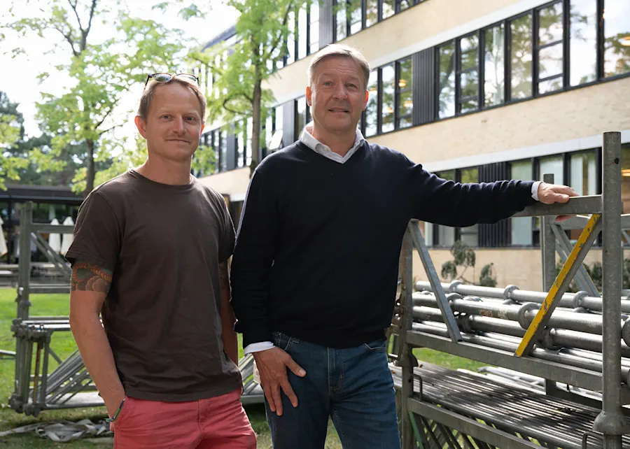 Daniel og Mads på DTU campus Lyngby