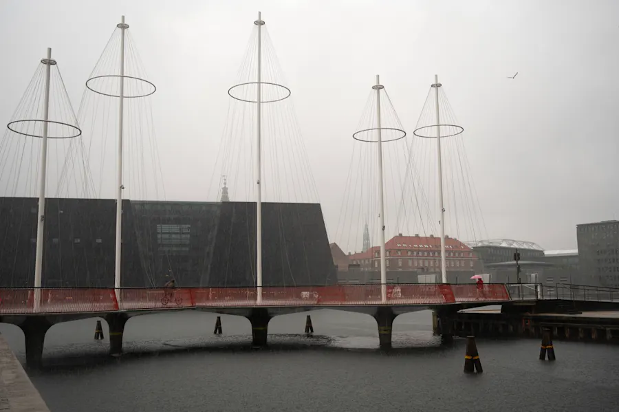 Cirkelbroen under regn