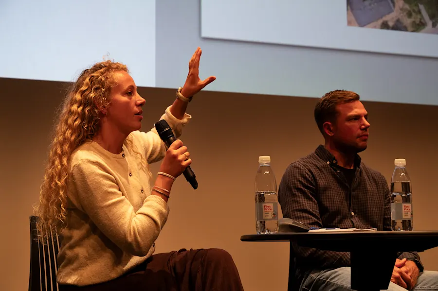 Caroline Høyberg er seniorprojektleder, Phillip Wilsen er byggeleder, begge fra Bang & Beenfeldt