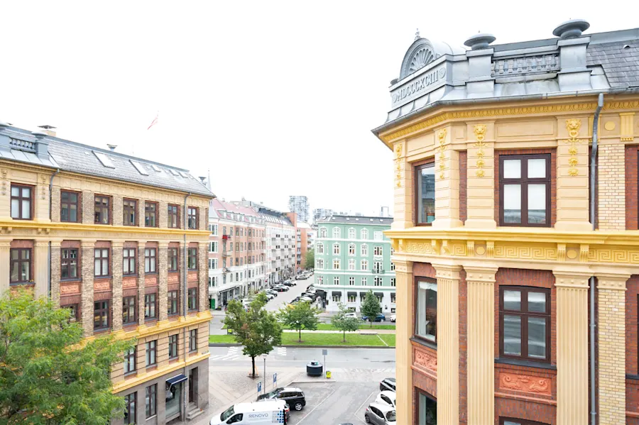 Skydebanegade i sine omgivelser