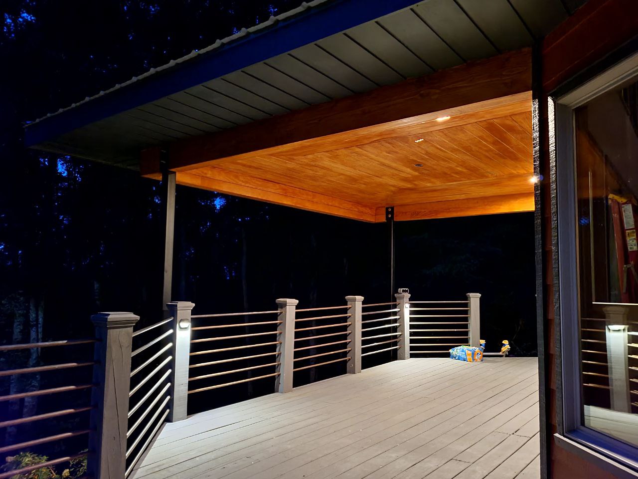 Custom Deck roofing build out