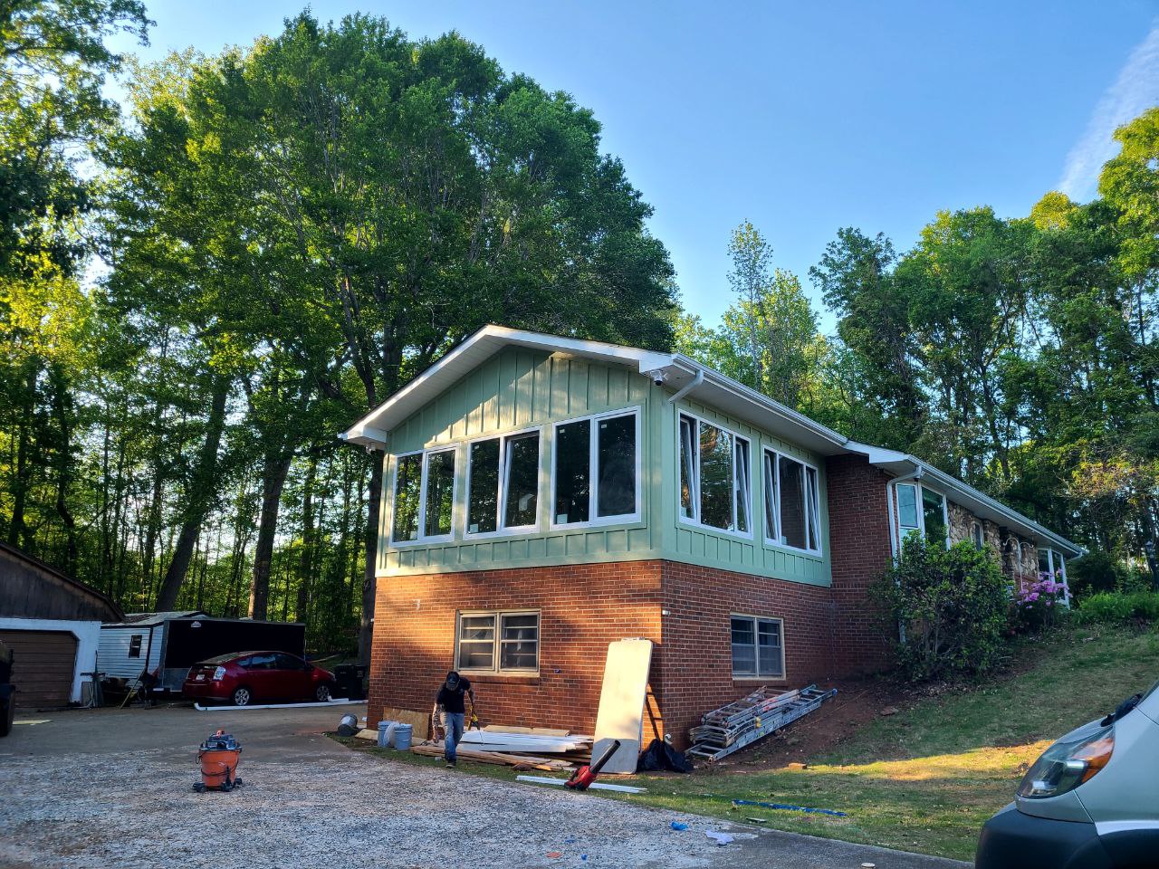 Demo and rebuild Sunroom
