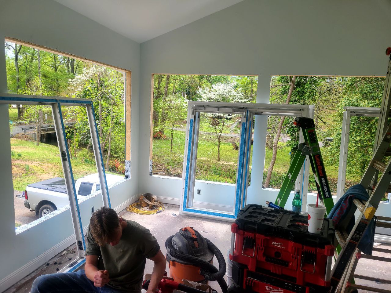 Demo and rebuild Sunroom