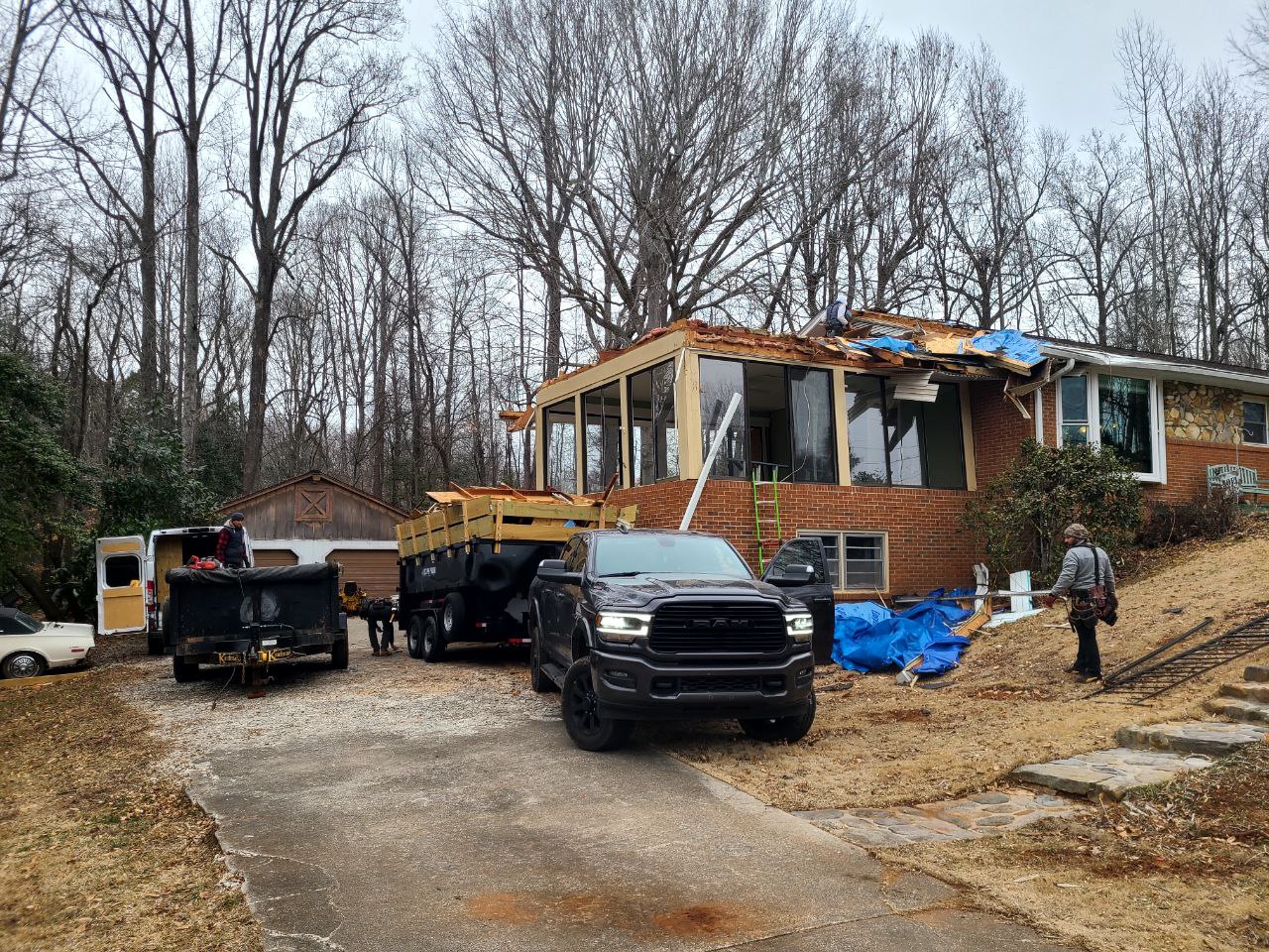 Demo and rebuild Sunroom
