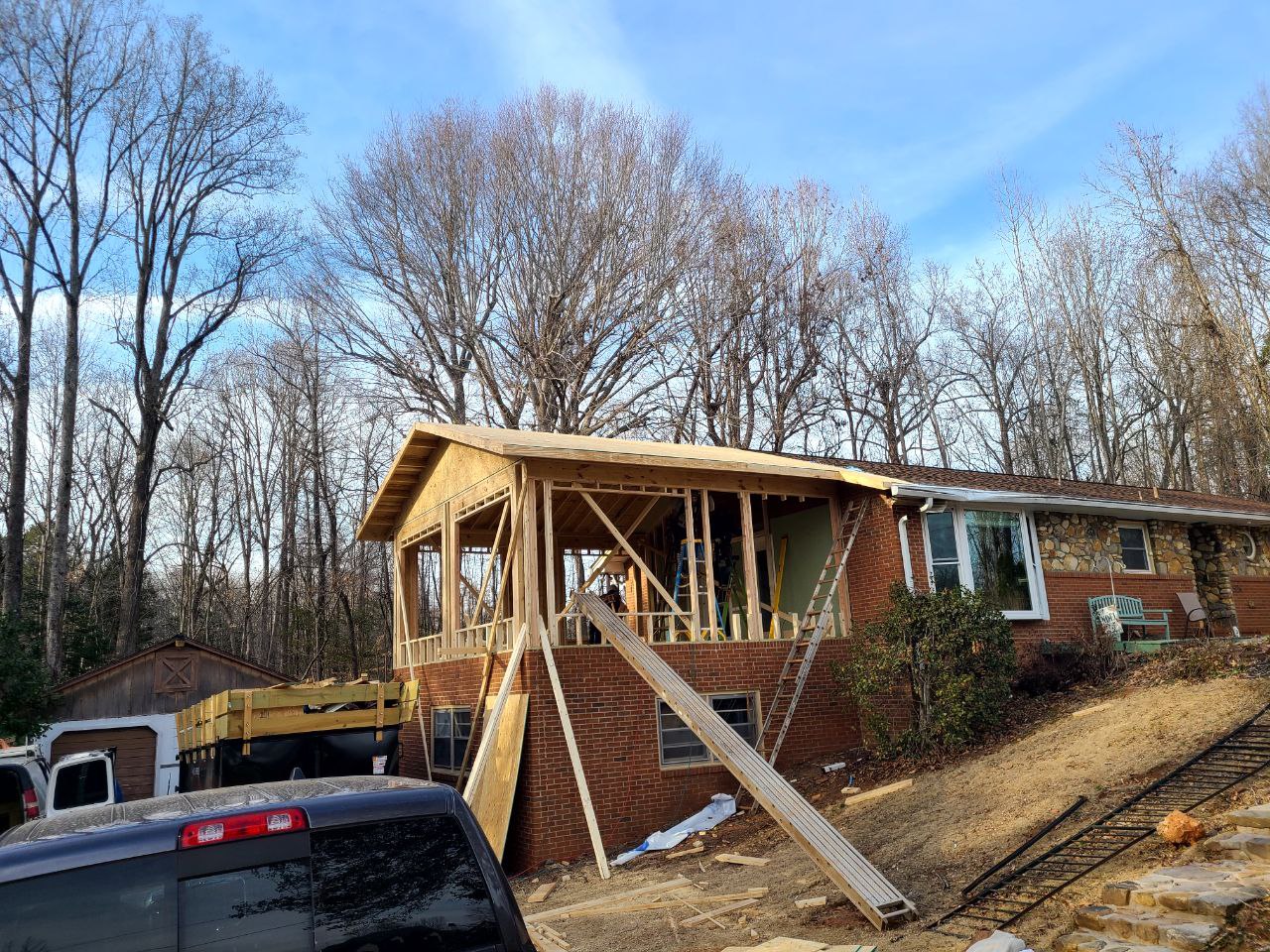Demo and rebuild Sunroom