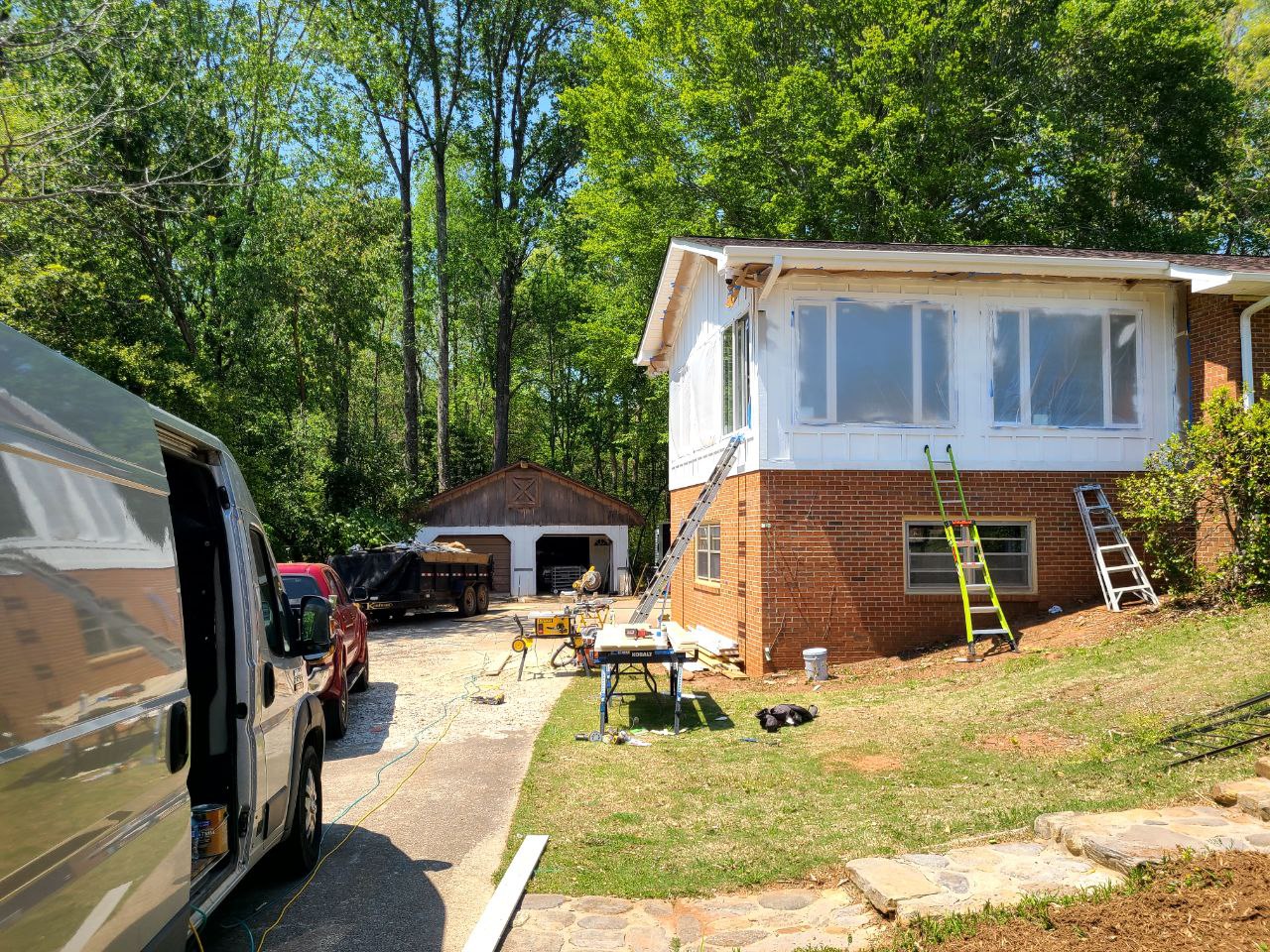 Demo and rebuild Sunroom