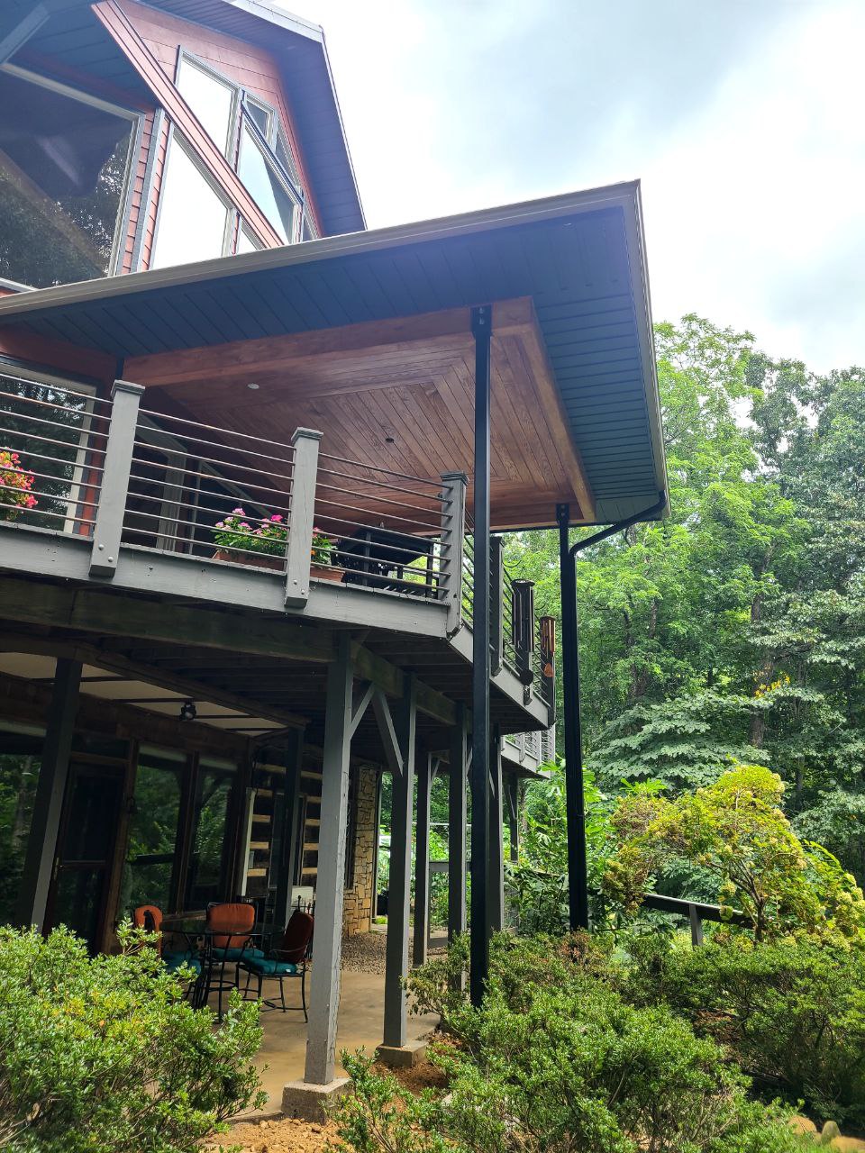 Custom Deck roofing build out