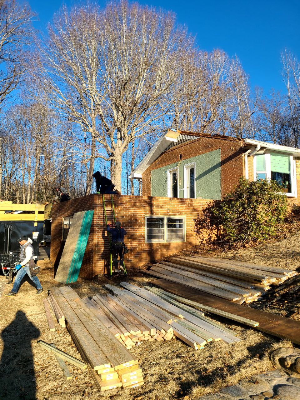 Demo and rebuild Sunroom