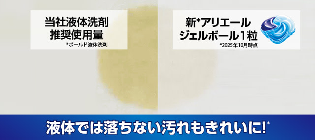 液体では落ちない汚れもキレイに！
