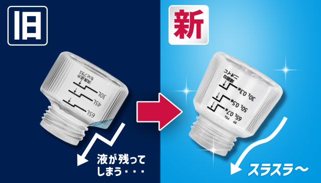 10年ぶりの大進化　注ぎやすい新キャップ