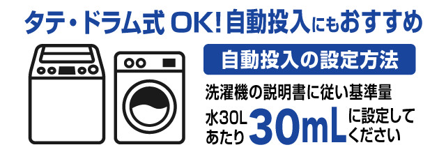 洗濯機の自動投入機能を使う場合