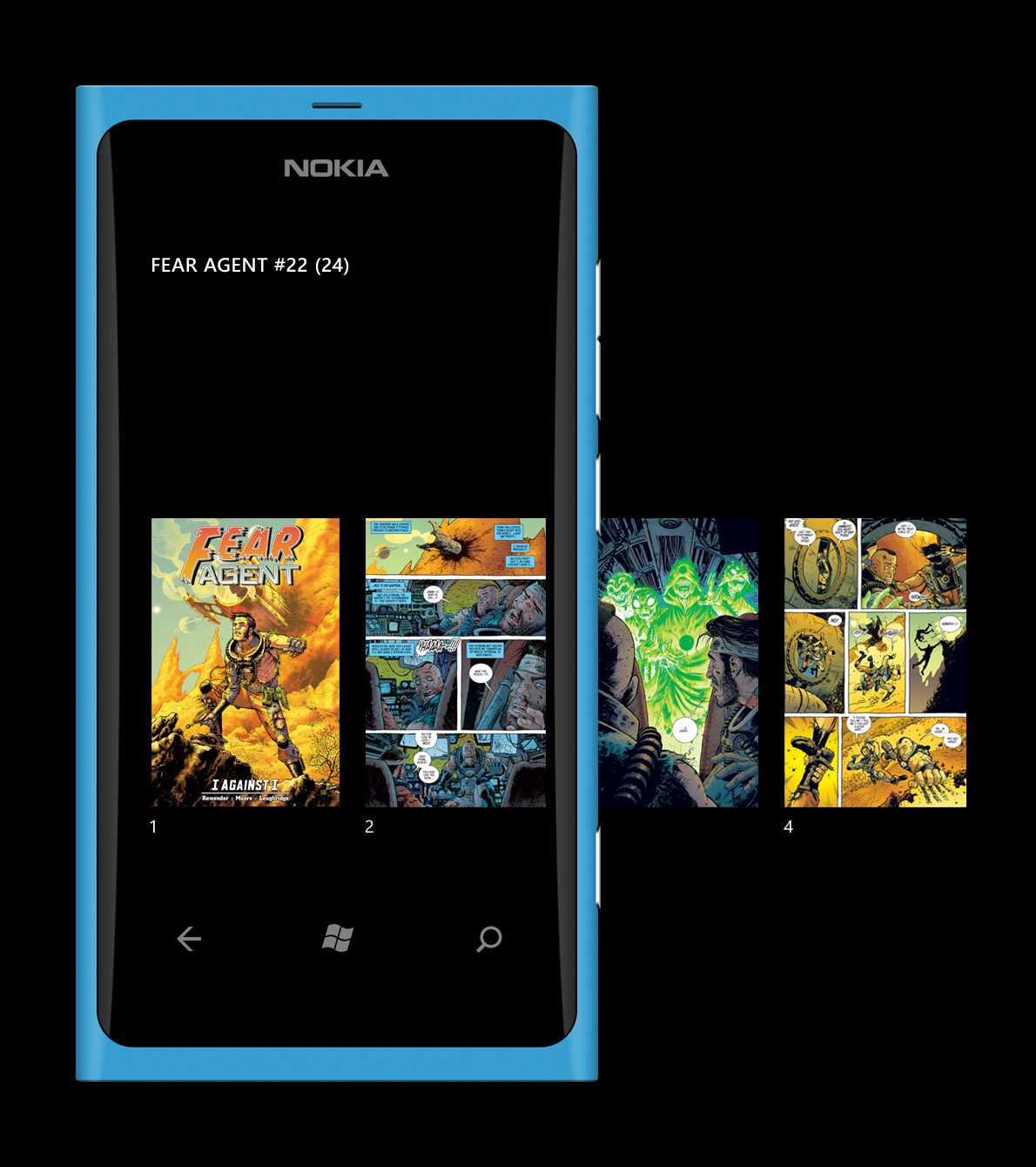 Comics for Windows Phone: reading-vertical-zoomedout