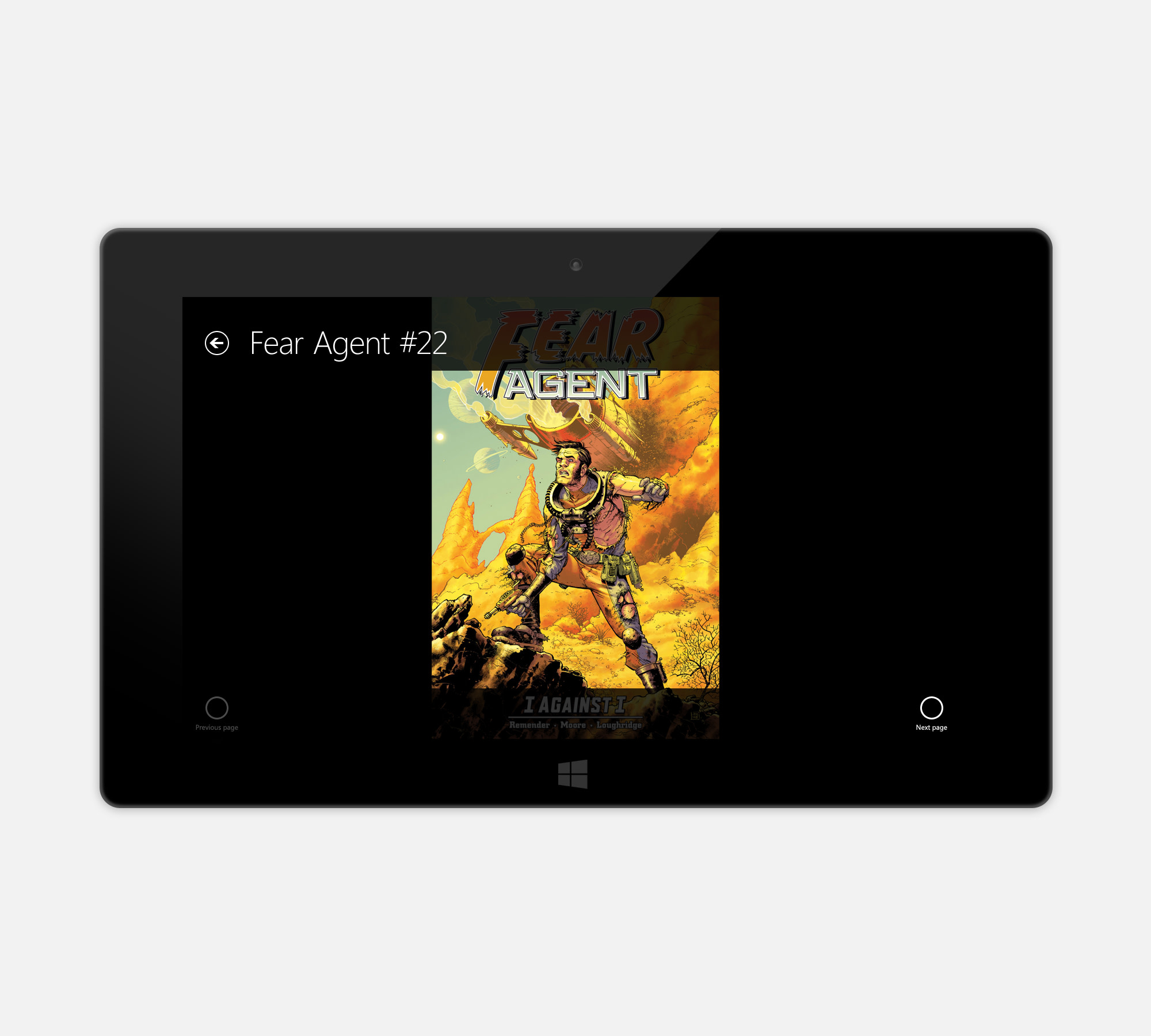 Comics for Windows 8: reading-landscape-fittoheight-controls