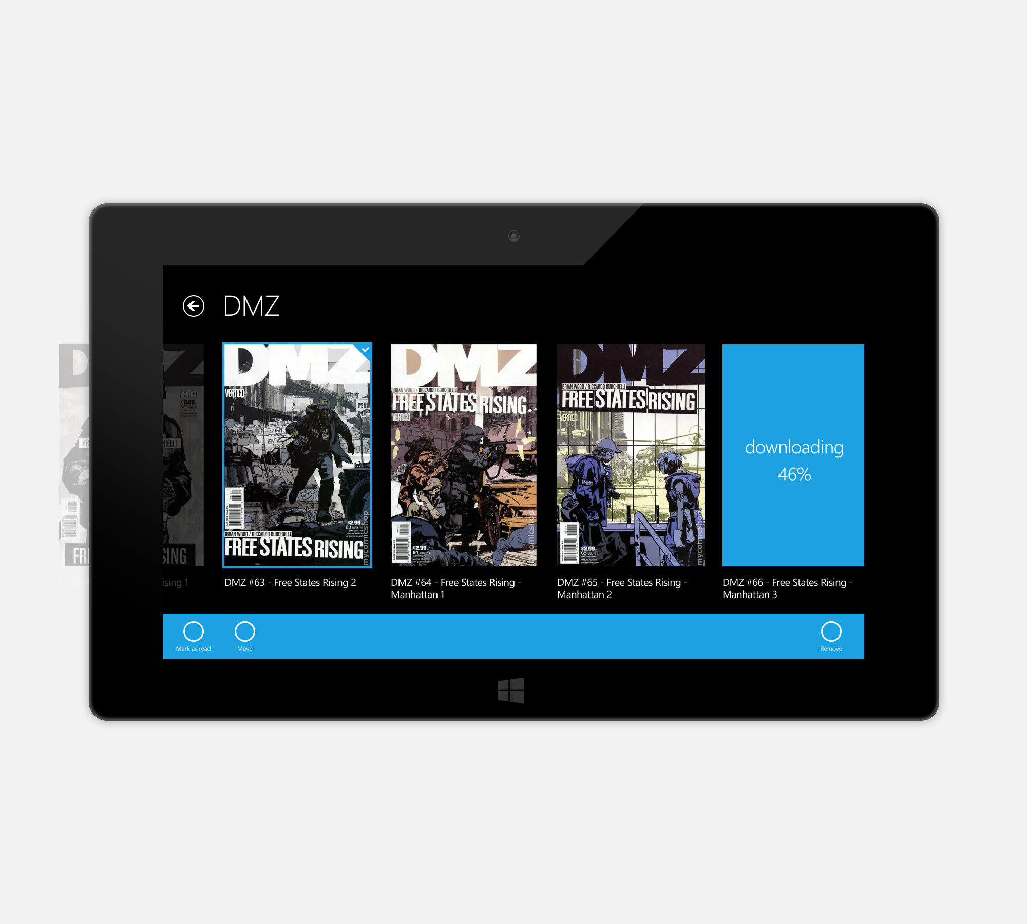 Comics for Windows 8: reading-landscape-issues-selected