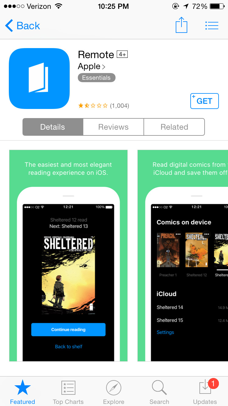 App store page