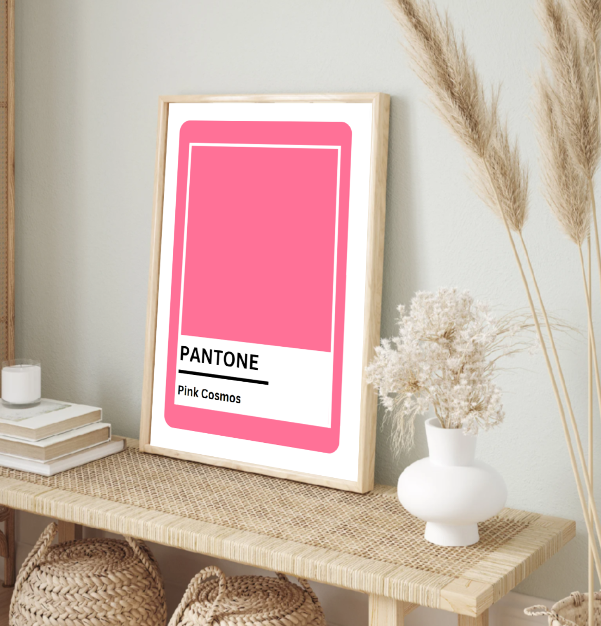Pantone pink cosmos digital print 
