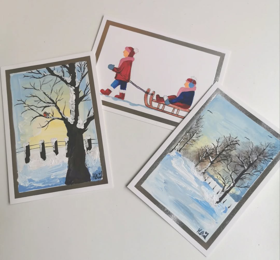 Festive Christmas cards