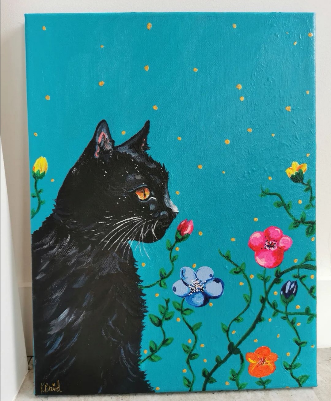 Black Cat Portrait 