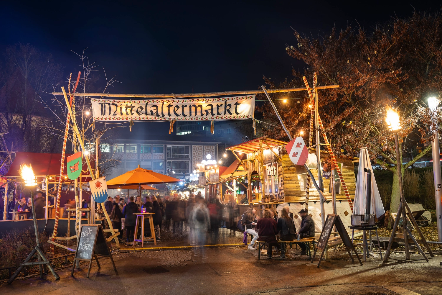 Entrance to a medieval market.
