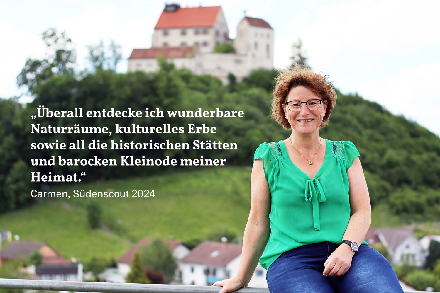 Carmen Rieger als Südenscout 2024 für die Region Oberschwaben-Allgäu.