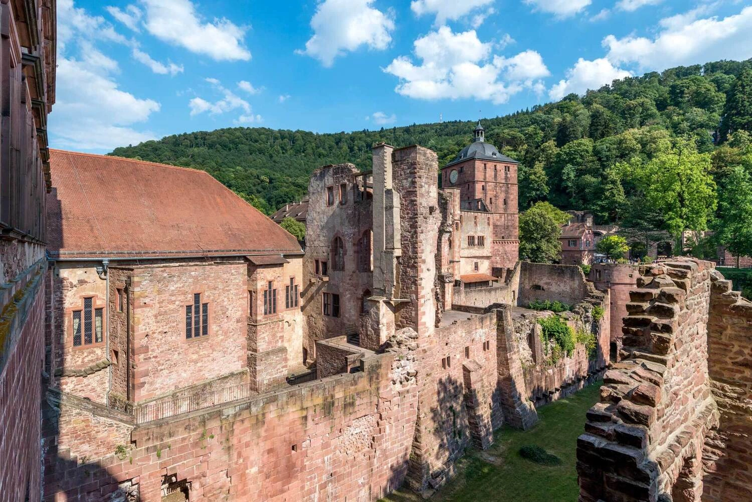 The ruins of a dilapidated castle
