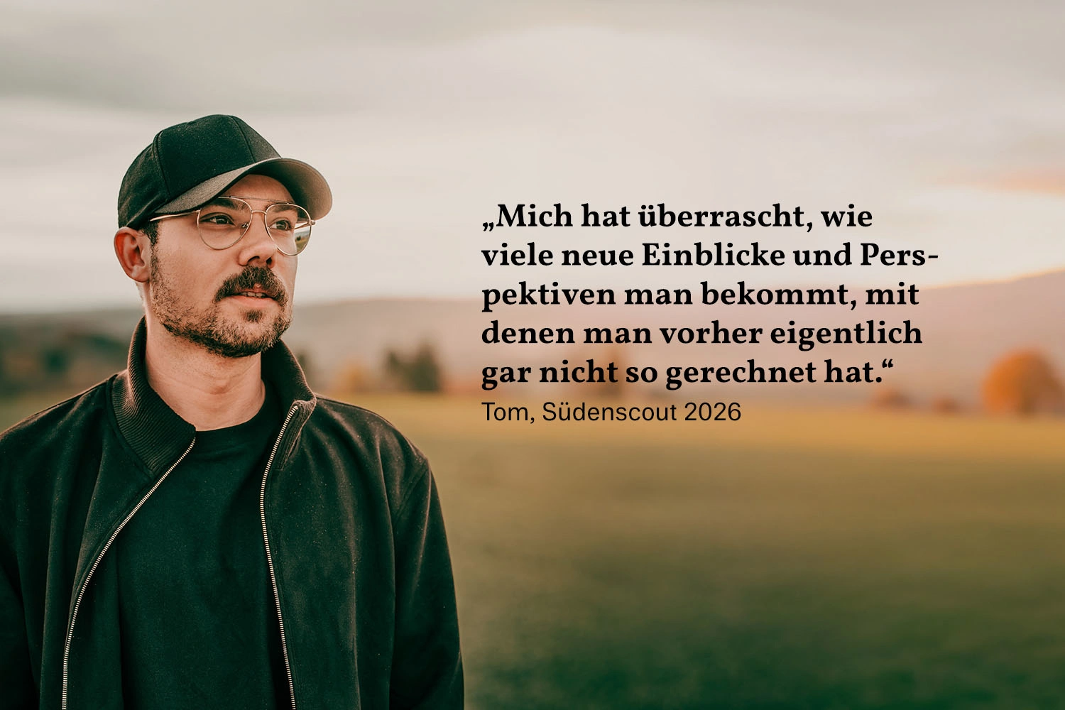 Tom Himmelmann als Südenscout 2026 für die Region Stuttgart.