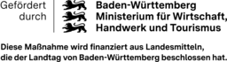 Logo Wirtschaftsministerium 2026 | BaWue WM Absenderlogo Gefoerdert mit Zusatz RGB - 22.06.2026