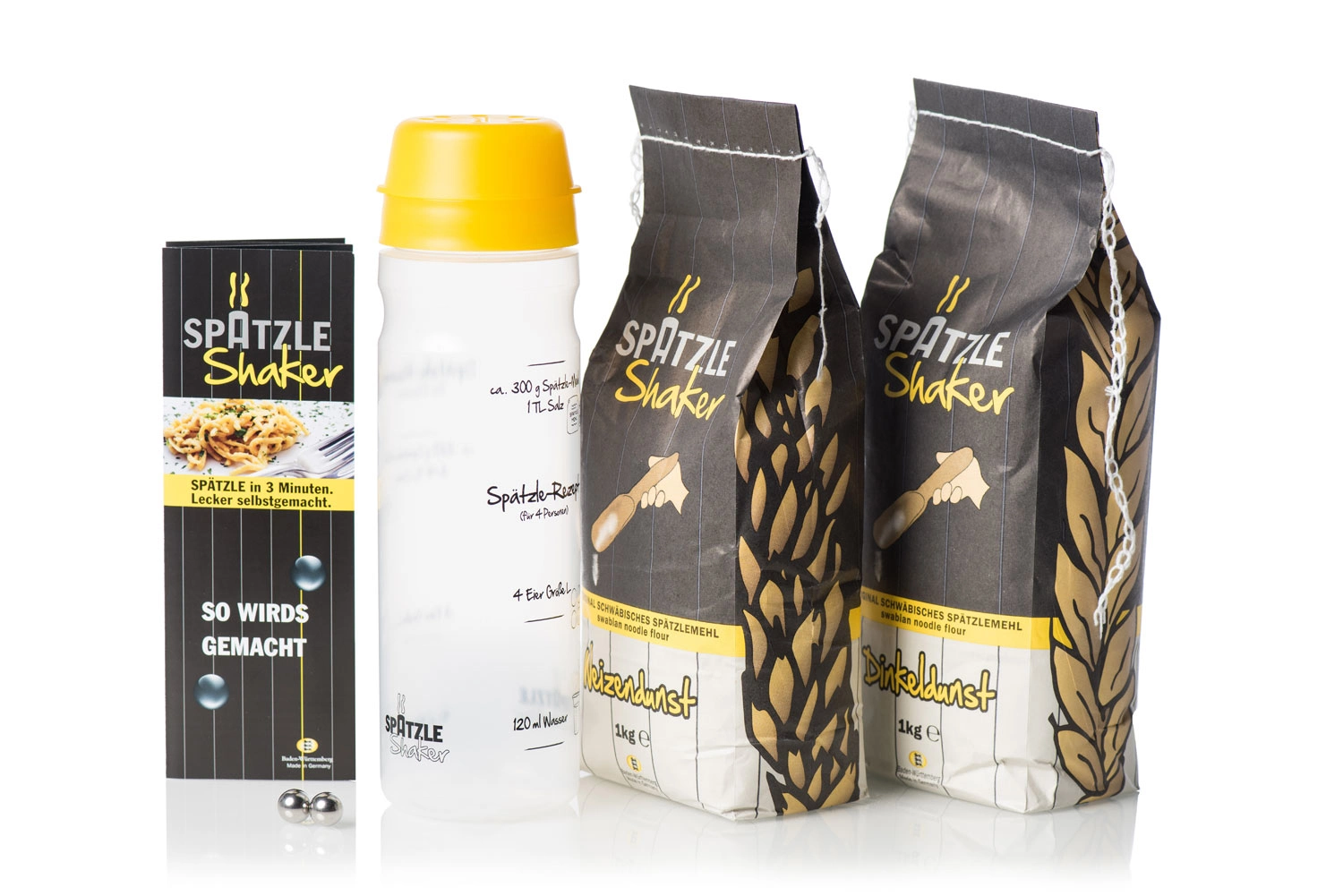 Spaetzle Shaker and spaetzle flour
