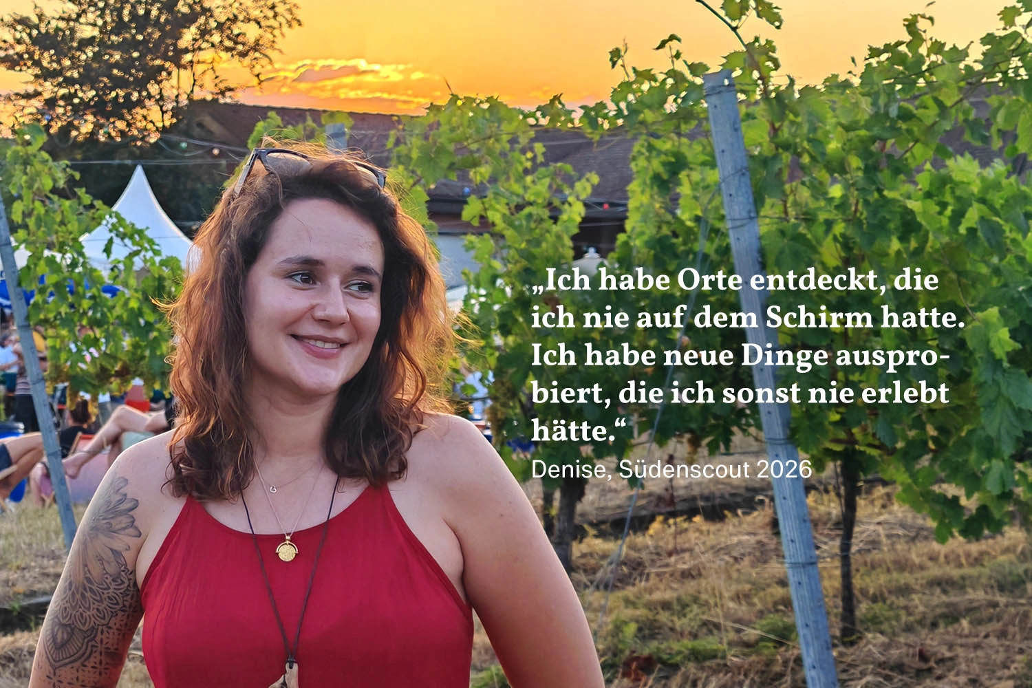 Denise Scheffer als Südenscout 2026 für die Region 'Im Süden Ganz Oben'.