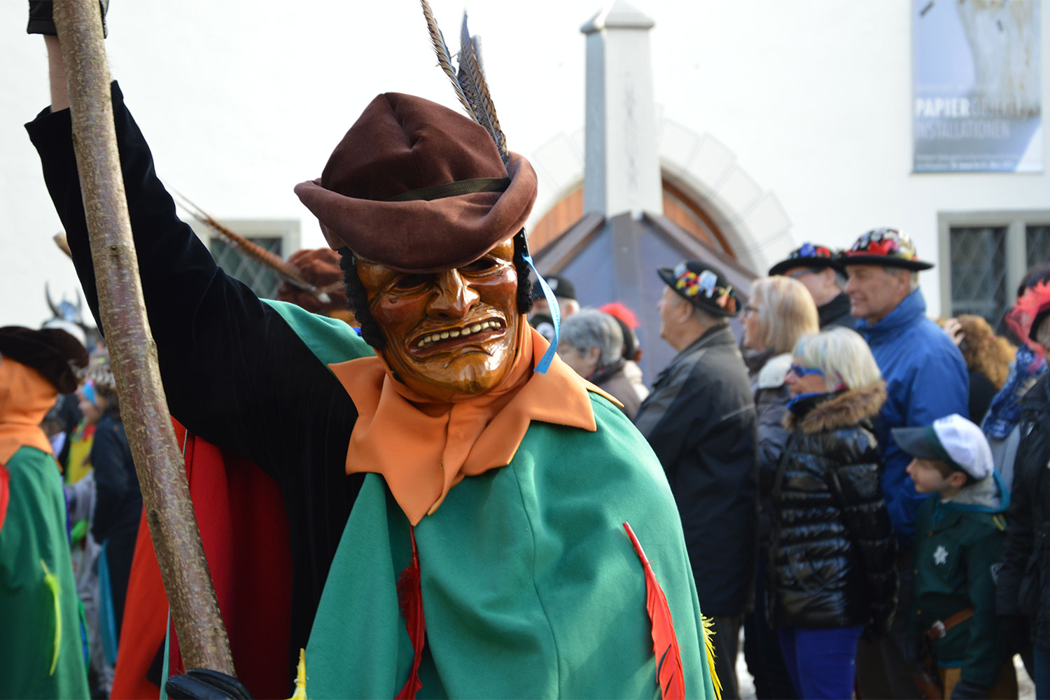 Traditional mask carving for carnival in Baden-Württemberg
