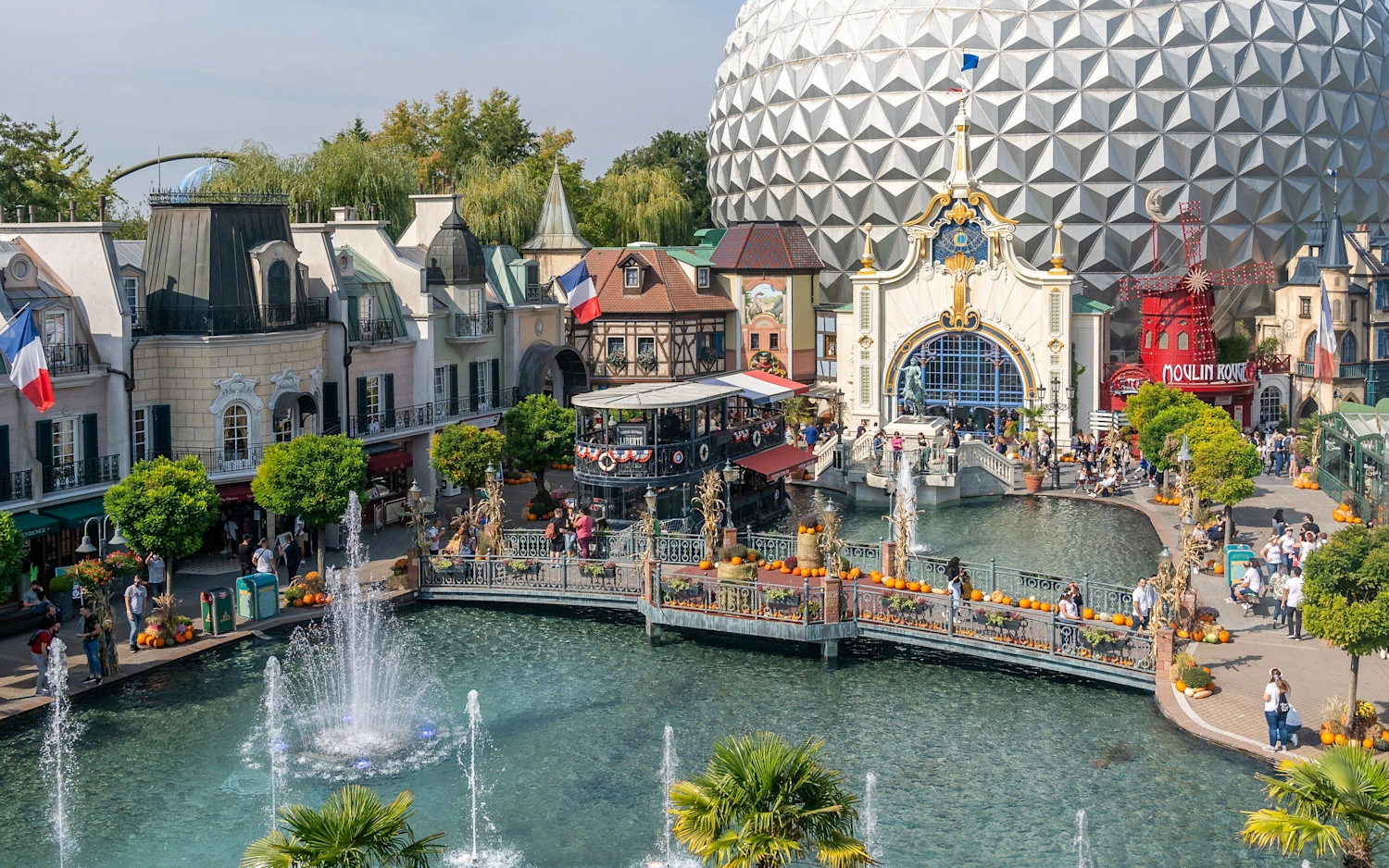 The Eurosat - CanCan Coaster in the France themed area at Europa-Park Rust