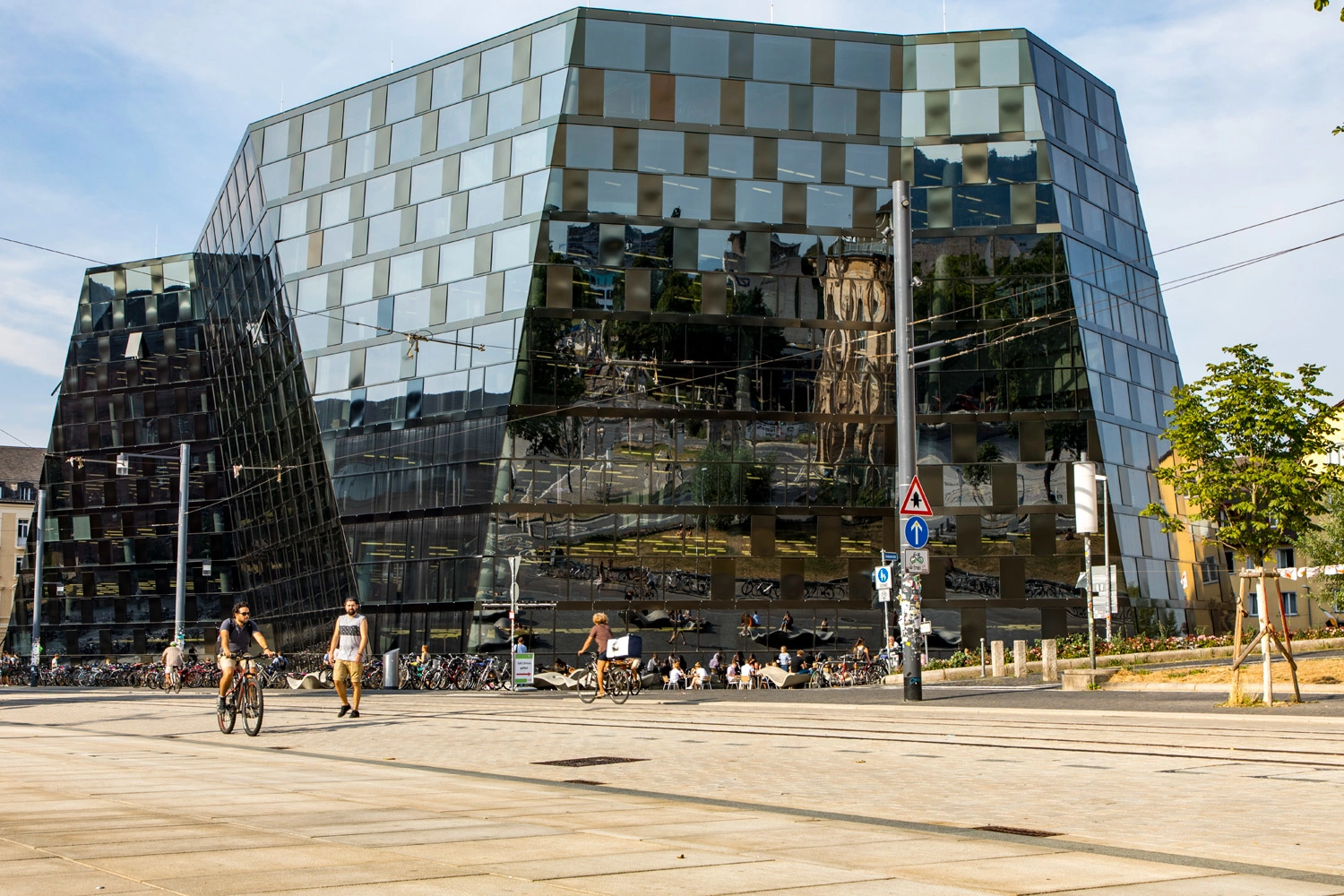 Freiburg University Library General view by day