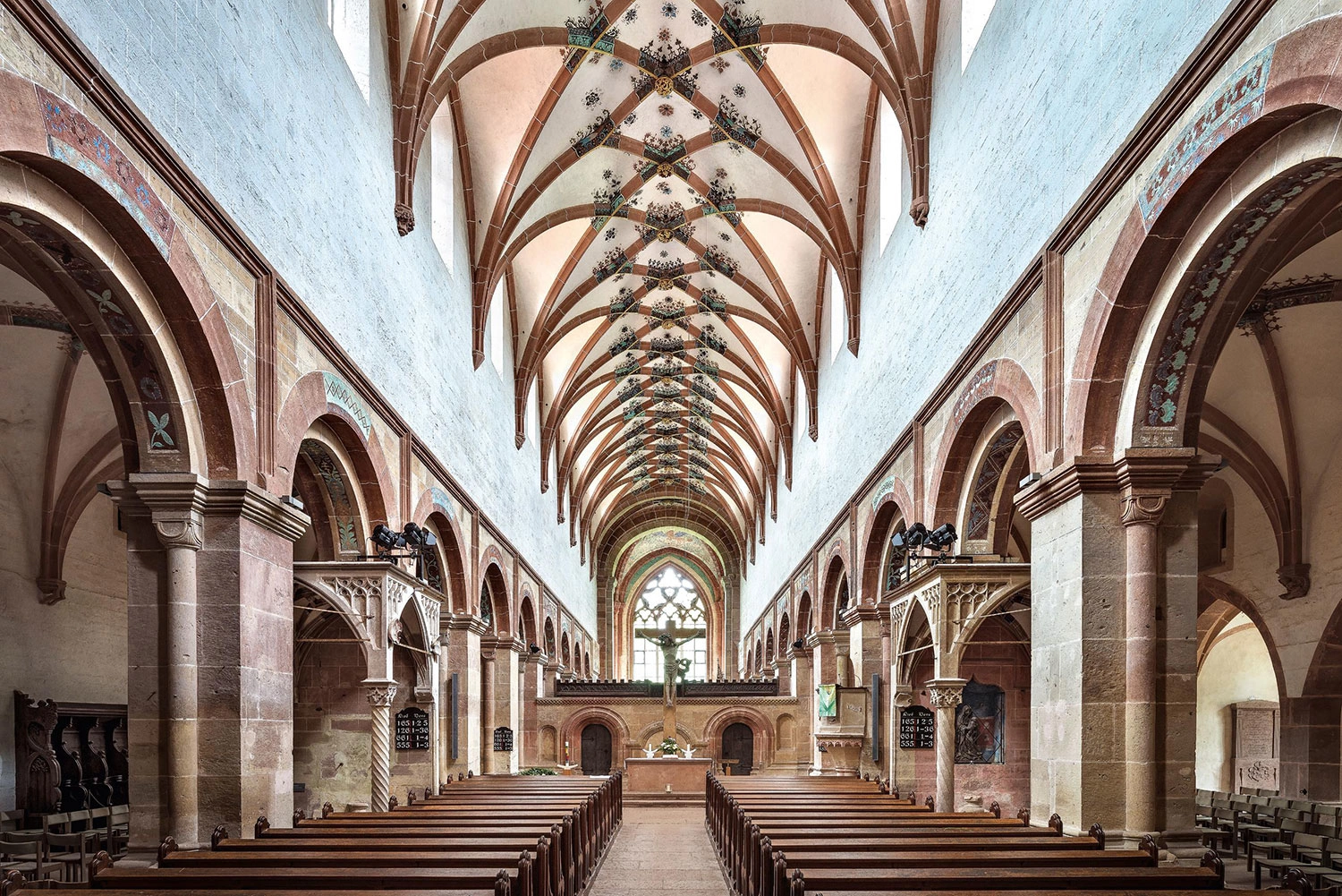 The church of a monastery from the inside