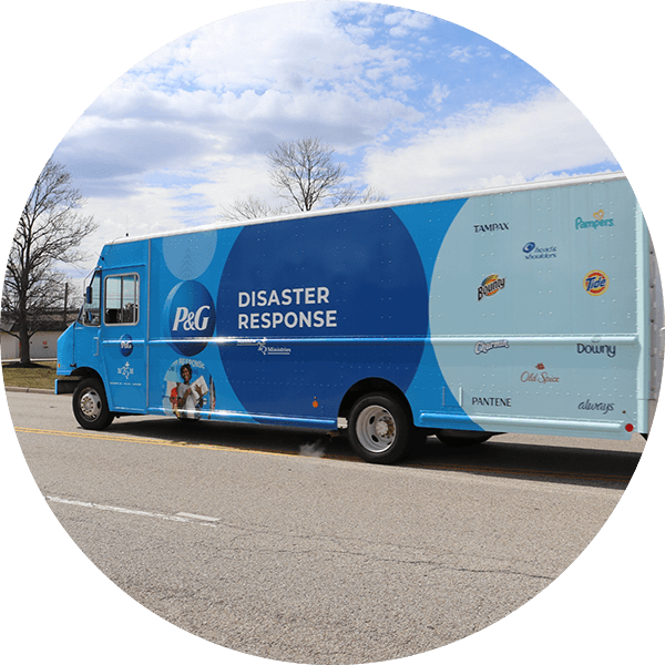 P&G Disaster response truck