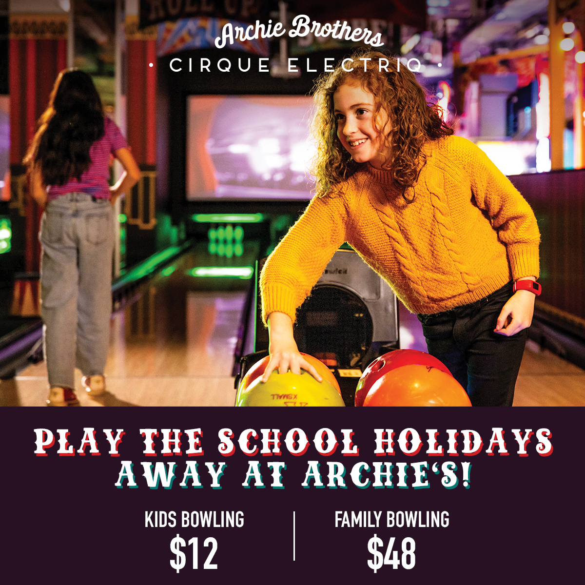 Archie Brother's Cirque Electriq Summer holidays at Westfield Newmarket